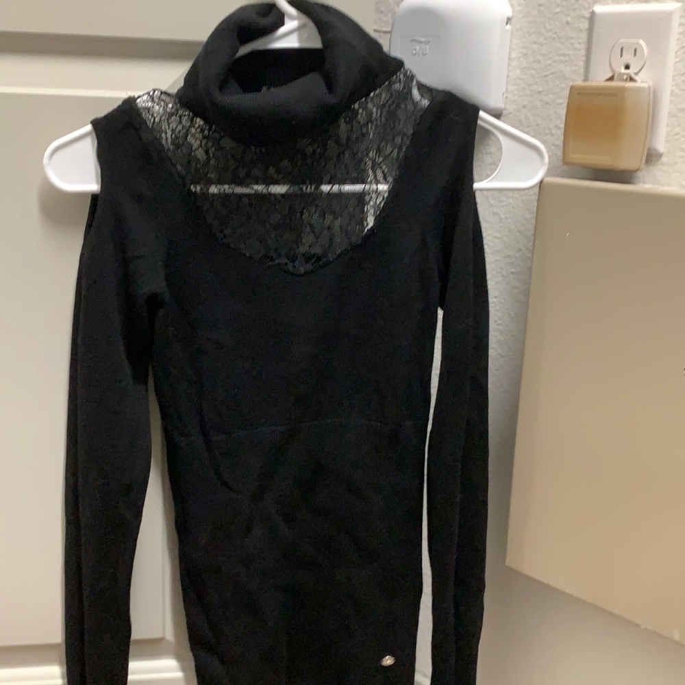 Guess Black LS Blouse